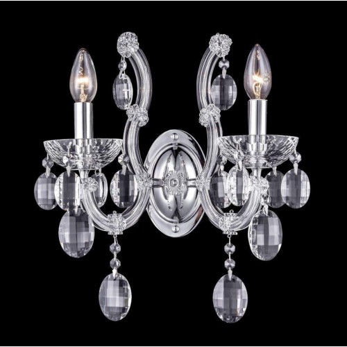 Бра Crystal Lux Hollywood AP2 Chrome - купить в нашем магазине