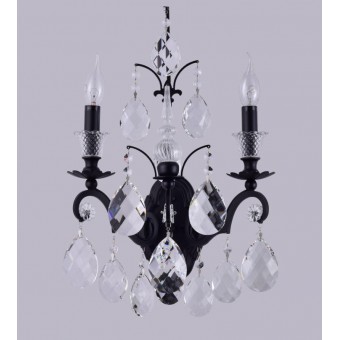 Бра Crystal Lux Magnifico AP2 Black/Transparent