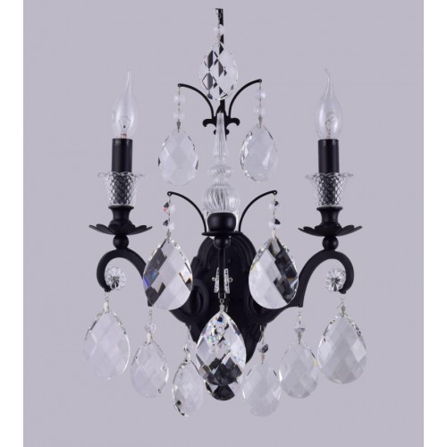 Бра Crystal Lux Magnifico AP2 Black/Transparent - купить в нашем магазине