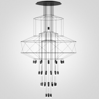 Каскадная люстра ImperiumLoft Vibia Wireflow 75394-22