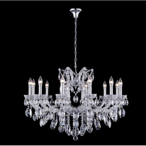 Подвесная люстра Crystal Lux Hollywood SP12 Chrome - купить в нашем магазине