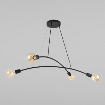 Подвесная люстра TK Lighting 2724 Helix Black